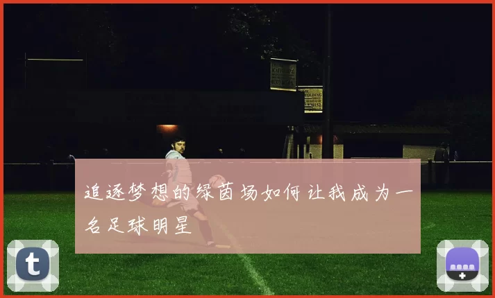 追逐梦想的绿茵场如何让我成为一名足球明星