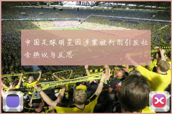中国足球明星因涉案被判刑引发社会热议与反思